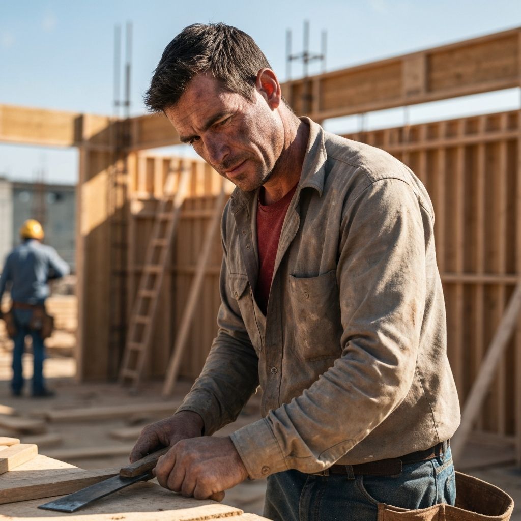 Smiling African delivery rider in yellow jacket and gray beanie carrying yellow delivery box in busy Kenyan street